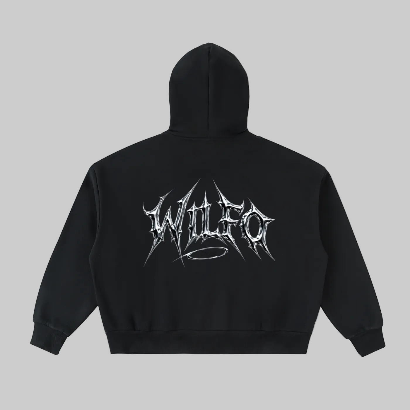 Fleeced Full-Zip Boxy Hoodie