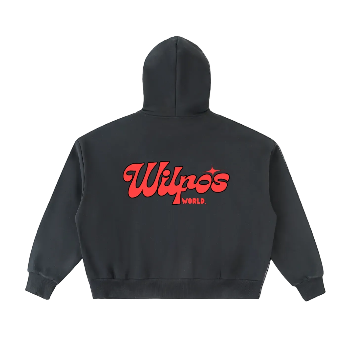 “THE WORKERS” Zip Boxy Hoodie