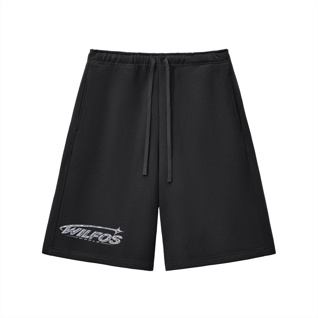 Black Heavyweight Fleece Shorts