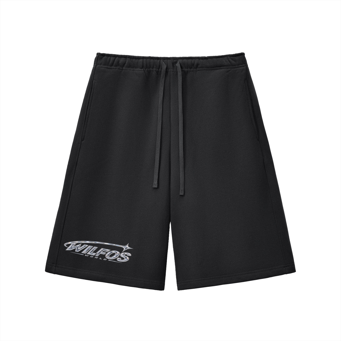Black Heavyweight Fleece Shorts