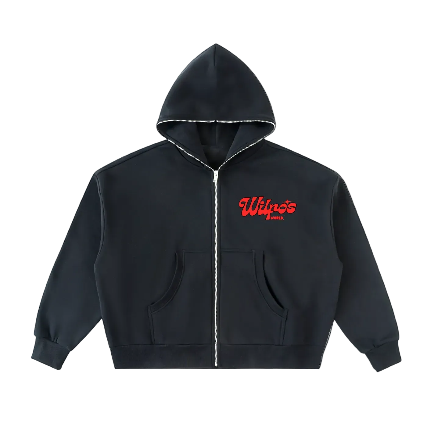“THE WORKERS” Zip Boxy Hoodie