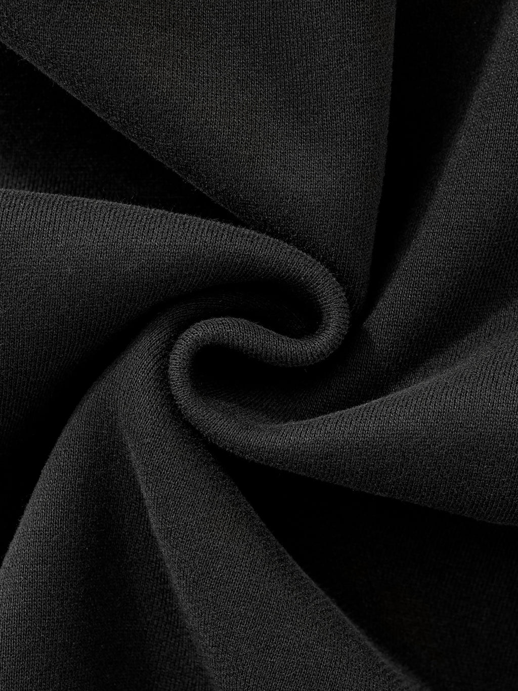 Black Full-Zip Boxy Hoodie
